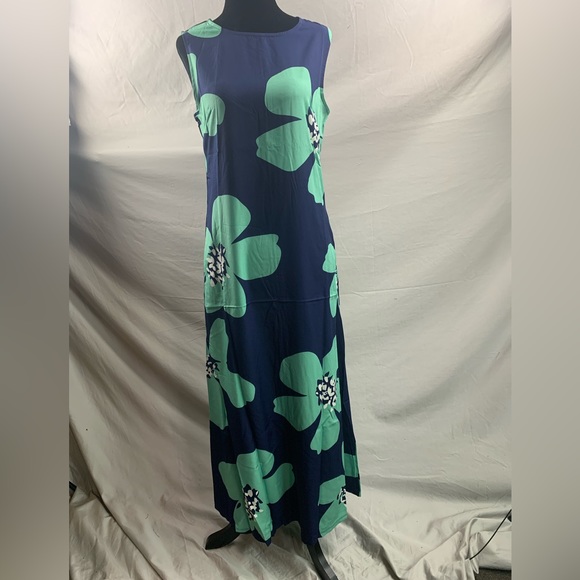 Boho Floral Print Maxi Dress With Pockets - Picture 6 of 9